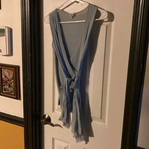 Light blue sleeveless blouse by Sweet Pea size small